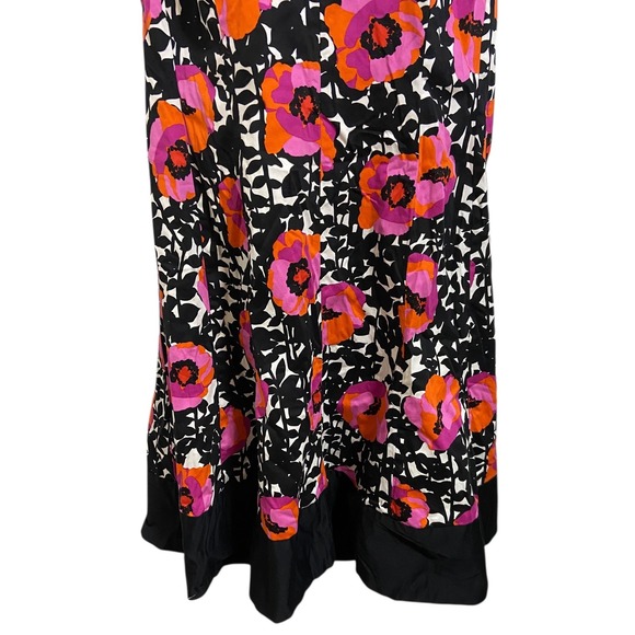 Jones Studio Floral Print Sleeveless V Neck Midi Dress Elegant Feminine Size 20W - Picture 9 of 11